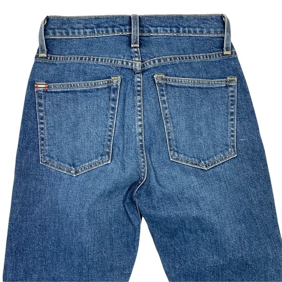 AO.LA Amazing High Rise Slim Girlfriend Studded Jeans in Homebound Wash Size 25 - Picture 5 of 8